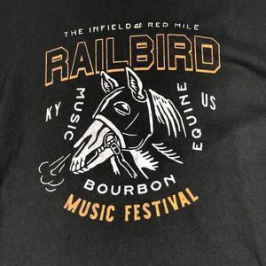 Railbird Music Festival TShirt 2023 Mens Gray XL Zach Bryan Tyler Childers KY